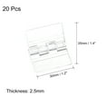 thumbnail image 2 of Uxcell 20Pack 30x35mm Acrylic Hinges Clear Folding Hinge Transparent Hardware Hinge, 2 of 5