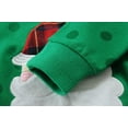 thumbnail image 5 of FEDPOP Toddler Boys Christmas Sweatshirts Cotton Crewneck Santa Embroidery Kids Tops 5T, 5 of 6