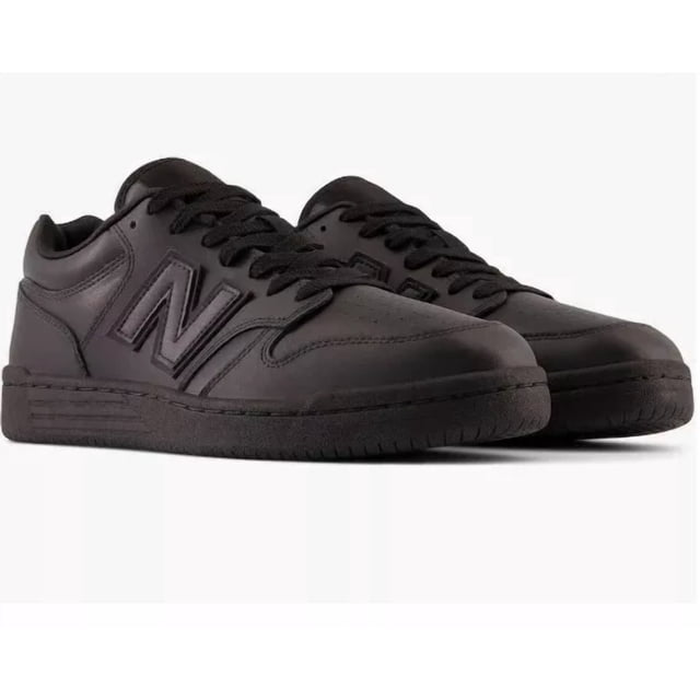 GENUINE NEW BALANCE 480 SIZE 12 D MENS BLACK LEATHER BASKETBALL SNEAKER BB480L3B