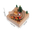 thumbnail image 2 of MLINS Elegant Rotating Rotating Music Box Exquisite Home Decor Piece Birthday Wooden Horse Music Box for Girl Women Detailed Sculpting Plays Melodious Music, 2 of 8