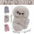 thumbnail image 3 of Shy Owl Robot Mirumi Interactive Desk Pet Plush Toy Smart Motion Sensor Desktop Companion Cute Tech Gift for Office Home Decoration, 3 of 9