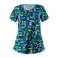 thumbnail image 1 of Danza sexy Las mujeres cimas de espuma casual espuma paisley impresión v cuello las cimas de enfermería del cuello de trabajo desgaste pullover suelto camisetas de ropa de vestir Danza sexy Casual suelto, 1 of 3