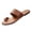 Brown, variant on Summer Casual Toe Post Sandals, Beach Sandals, Summer Shoes, Women's Slide Sandals Slip On Flat Sandals Flip Flop Thong Sandals Casual Summer Sandals, White 8