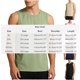 thumbnail image 3 of Camiseta de tirantes de cuello redondo para hombre, color liso, informal, holgada, deportiva, transpirable, de seda helada, corta, de poliéster., 3 of 5