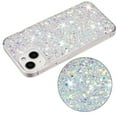 thumbnail image 6 of For iPhone 14 Plus Case,Cute Glitter Bling Twinkle Stardust with Drop Protection Shockproof Soft TPU Slim Flexible Phone Case Girls/Women Protective case for iPhone 14 Plus,Anti Scratch,White, 6 of 6