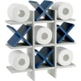 thumbnail image 6 of Tic Tac Toe Toilet Paper Holder Wall Decor Rustic Wooden Storage for Bathroom Farmhouse Style, 6 of 6