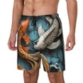 thumbnail image 1 of Fotbe Colorful Koi Fish Art Traje de Baño para Hombre – Shorts de Natación de Secado Rápido con Forro y Bolsillos-X-Large, 1 of 6