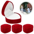 thumbnail image 5 of DECOMELODY Ring Boxes for Wedding Day Heart Shaped Ring Box Red 6Pcs 1.97X1.97X1.38in, 5 of 10