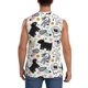 thumbnail image 4 of Balery Funny Puppy Camisetas sin mangas para hombre, absorbe la humedad y protege contra el mal olor.-Large, 4 of 7