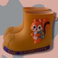 thumbnail image 7 of Angala Rain Boots Lightweight Mid Calf Cartoon Appliques Waterproof Wet Weather Outdoor Dailywear Rain Boots Kids Size 3.5-4 Years Yellow, 7 of 7