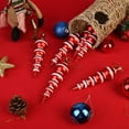 6PCS Christmas Ball Pendant Red Ball Xmas Tree Ornament Set Seasonal