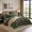 Dark Green, variant on Catami Soft Solid 7-piece Bed in a Bag Comforter Set with Sheets,Dark Green,Queen
