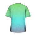 thumbnail image 6 of Gaecuw Womens Summer Tops Tops Blouses Short Sleeve T Shirts Regular Fit Pullover Tees T-Shirts Gradient Tops Crew Neck Blouses Casual T Shirts Durable Easy Care Soft Lightweight Breathable Tees Tops, 6 of 6
