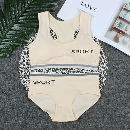 

Hunpta Set Sport Girls Children Breathable Underpants Briefs Underwear Undies Bra Vest Girls Tops