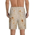 thumbnail image 3 of Fotbe Tortilla Pajama Shorts for Men, Men's Pajama Bottoms, Sleepwear,Short Pajama Pants-XX-Large, 3 of 9