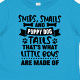 thumbnail image 4 of Inktastic Snips Snails and Puppy Dog Tails That's What Little Boys Boys Toddler T-Shirt, 4 of 5