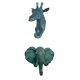 thumbnail image 1 of 2pcs cabeza de jirafa decorativa soporte de pared percha de resina para proteger sombrero Gloria Gancho de resina para colgar en la pared, 1 of 9