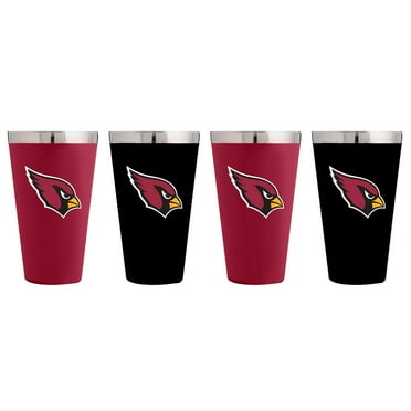 Arizona Cardinals 4-Pack Matte Color Stainless Steel Pint Glass Set