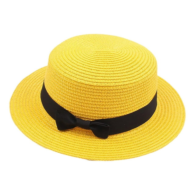 WEIYLL Chapeau de Soleil pour Femmes Robe de Douche Pare-Soleil Mariage Grand Fleur Protection Solaire Plage Haut Plat Rétro