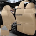 thumbnail image 2 of Car Seat Cover for Nissan Frontier 2009-2024: Car Seat Covers Full Set Waterproof Faux Leather Seat Cover Cushion Protector (Beige), 2 of 7