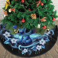 thumbnail image 3 of Falda para árbol de Navidad con puntadas, suave y divertida, decoración navideña de granja con cuello para árbol de Navidad de 36", 3 of 4