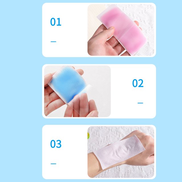 Coussinets de Gel Rafraîchissant, 10 Feuilles de Gel Rafraîchissant Patch Rafraîchissant Feuille de Gel Rafraîchissante Conçue pour les Professionnels