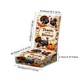 thumbnail image 3 of HaoXun Elastic Chair Cover - Thanksgiving Turkey & Pumpkin Pattern, Polyester Detachable & Machine Washable for Party & Wedding Decor, 3 of 6