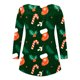 thumbnail image 5 of Tops Para Mujer Salir Tops Casual Manga Larga Botón Abierto Cuello Redondo Ajuste Suelto Túnica Plisada Blusa Odeerbi ODB150512, 5 of 6