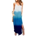 thumbnail image 1 of SMihono Robes d'Été Bohémiennes pour Femmes Grande Taille Mode Décontractée Col en V Imprimé Robes d'Été Sans Manches Robe Pull, 1 of 6