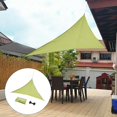 thumbnail image 3 of Impermeable 6.5 'x 6.5' X 6.5 'Triangle Sand Sun Shade Sombrilla 160 GSM Tela de Bloque UV para Carport Exterior Pérgola Instalaciones de Actides verde Baoblaze vela de sombra de sol, 3 of 8