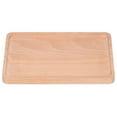 thumbnail image 4 of Rectangular Beech Wood Serving Tray, 25x17x1.5cm, Decorative Fruit Dish for Desserts and Kitchen Use, 4 of 8