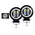 thumbnail image 1 of Par Faros Ojos De Ángel 4'' Faro Niebla Luz Blanca Auto Moto, 1 of 8