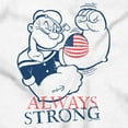 thumbnail image 2 of Popeye Patriotic American Flag Strong Unisex Plus Size Tank Top Brisco Brands 3X, 2 of 5