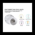 thumbnail image 4 of 2PCS E27 Motion Sensor Light Switch 100-240V Motion Detector Base Lamp Holder with Light Control Smart Switch Bulb Socket,2 * induction lamp head, 4 of 9