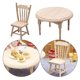 thumbnail image 1 of Silla de 1/6 Y Muebles de Modelo Decoración de Juguete para Dormitorio Baoblaze casa de muñecas en miniatura, 1 of 7