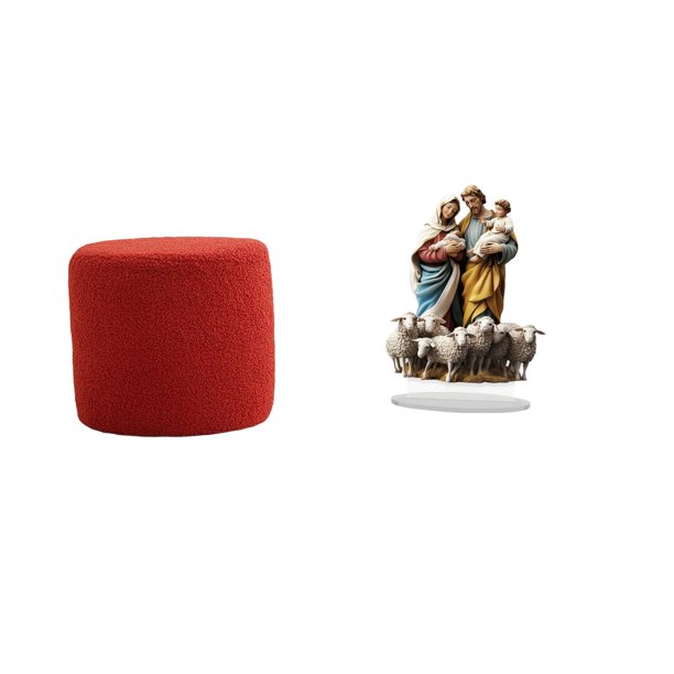 Escabel,Reposapiés pequeño,taburete otomano,sofá,taburete de té,Reposapiés Cubo Taburete Taburete para Dormitorio Baño,Letrero de mesa,Decoración de escritorio acrílica Rincón festivo