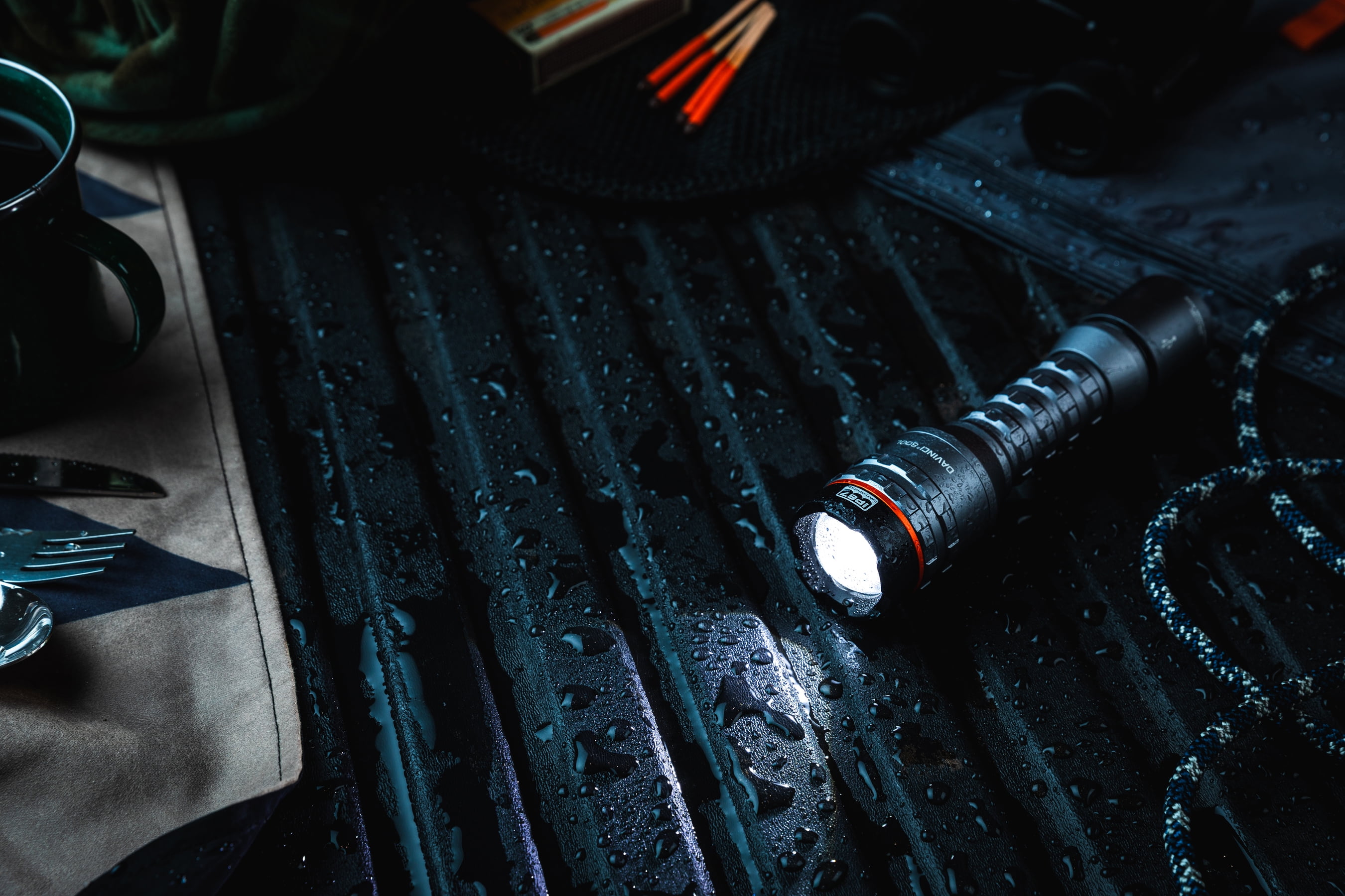 NEBO Davinci 800 Lumen LED Gray Rechargeable Handheld Flashlight