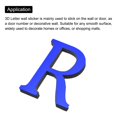 thumbnail image 4 of Unique Bargains 3D Acrylic Alphabet Mirror Wall Stickers Letter R Self-Adhesive Home Decor Letter Sign Art Sticker Decal Blue, 4 of 7