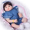thumbnail image 2 of Rompers Headband Clothing Set para 22 Pulgadas Reborn Baby Newborn Girl Dolls Ropa Sunnimix Muñecas mamelucos trajes de diadema, 2 of 8