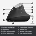 thumbnail image 6 of Restored Logitech MX Vertical Wireless Mouse â Ergonomic Design (Refurbished), 6 of 9