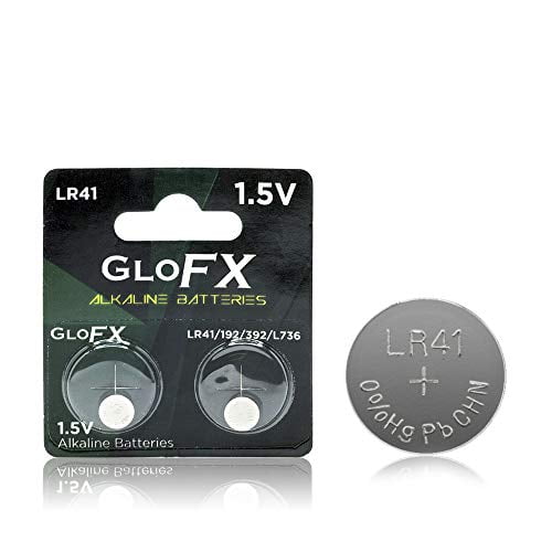 Thermometer Battery LR41 L736 GP192 392 AG3 SR41 192 GloFX 2 Pack Long Life 1.5 V Coin Button Cell Battery for Thermometers 