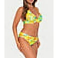 thumbnail image 3 of Printed Muse Halter Bikini Top Swimsuit, 3 of 6