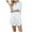 White, variant on hotojiny Womens Satin Nightgown Soft Long Sleeve Button down Sleepshirts Casual Lapel Comfy Sleepwear Loungewear