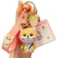 thumbnail image 1 of Lindo llavero de regalo: dijes de mochila kawaii con dibujos de Shiba Inu, llaveros de animales para niños y niñas, llaveros para mujeres, hombres y parejas, llavero de coche., 1 of 5