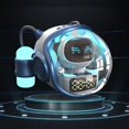 thumbnail image 3 of Altavoz Bluetooth Inalámbrico con Forma de Nave Espacial de Astronauta, Interactivo con IA y Luz RGB, Despertador y Luz ., 3 of 5