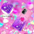 thumbnail image 5 of Phone Case for Redmi Note 10 4G,Case for Redmi Note 10S, Shiny Bling Quicksand Effect TPU Bumper Case with Four Corners Protection Cover for Redmi Note 10 4G/Redmi Note 10S, Pink Purple, 5 of 14