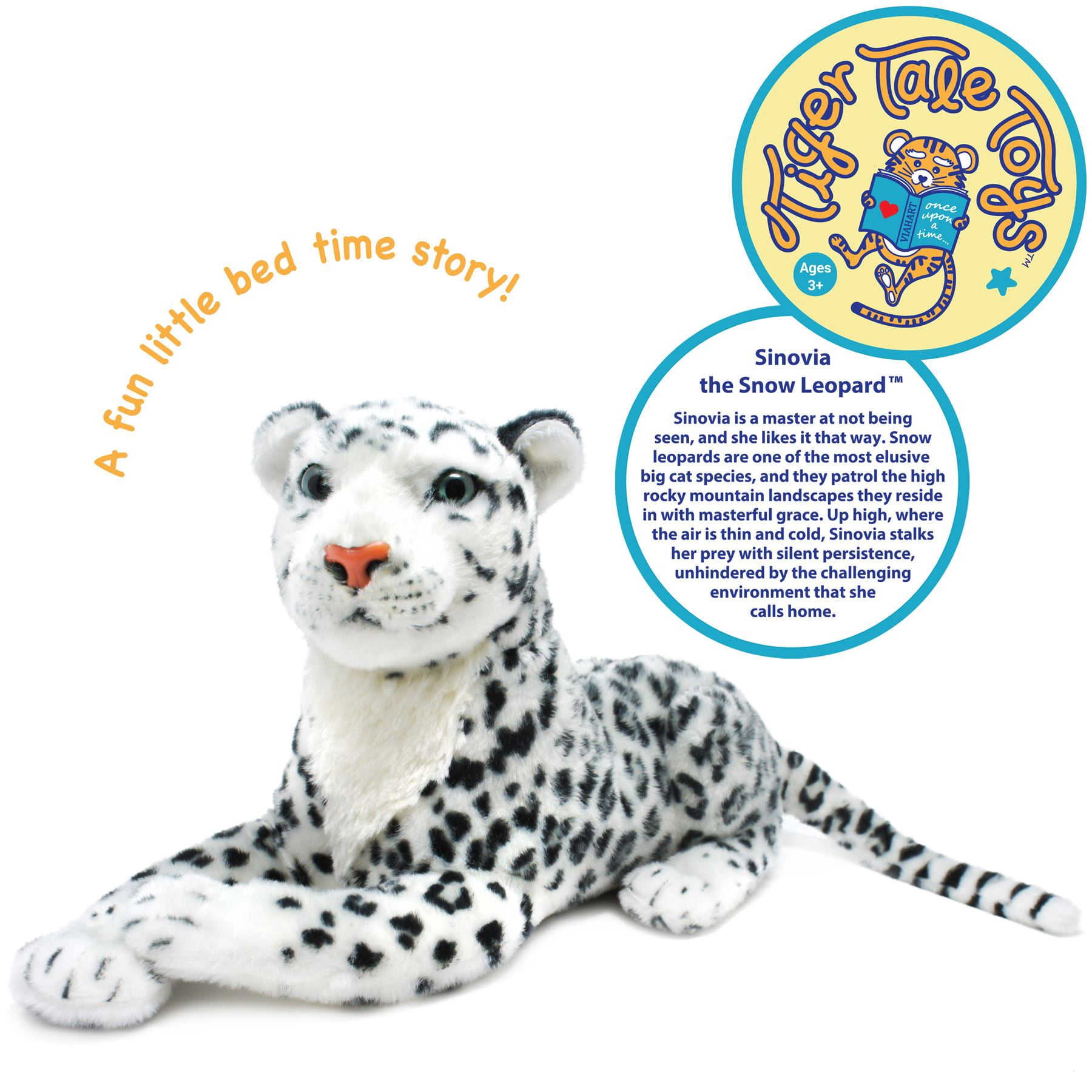 Sinovia The Snow Leopard | 17 Inch Stuffed Animal Plush | By TigerHart Toys