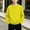 Yellow, variant on Enridrech 1-13 Years Kids Long Sleeve Sweatshirts Crew Neck Solid Color Sweatshirt Loose Basic Tops for Boys Girls