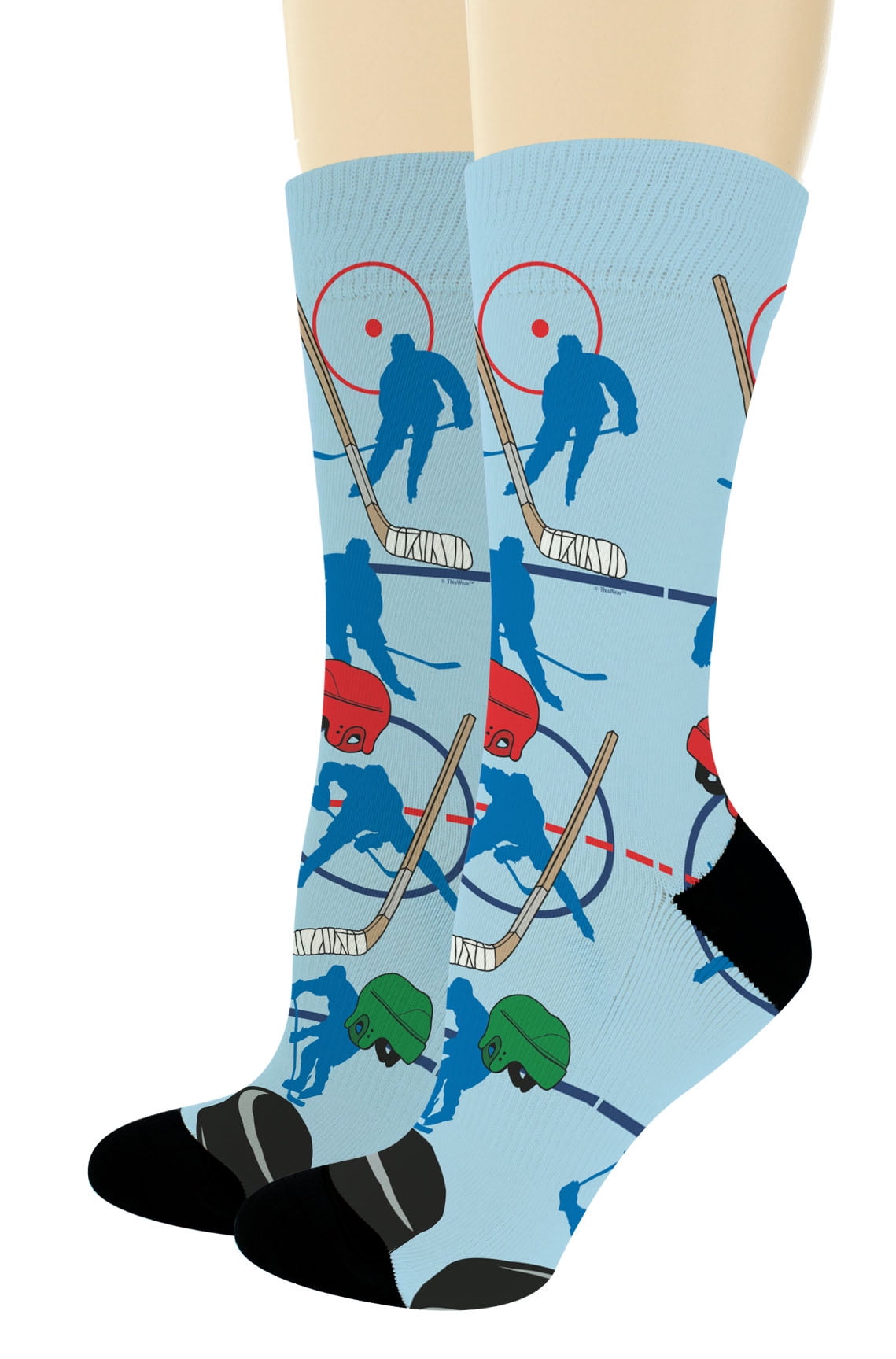 ThisWear Ice Hockey Gifts for Men Women Sports Themed Socks Hockey Coach  Gifts 1-Pair Novelty Crew Socks 