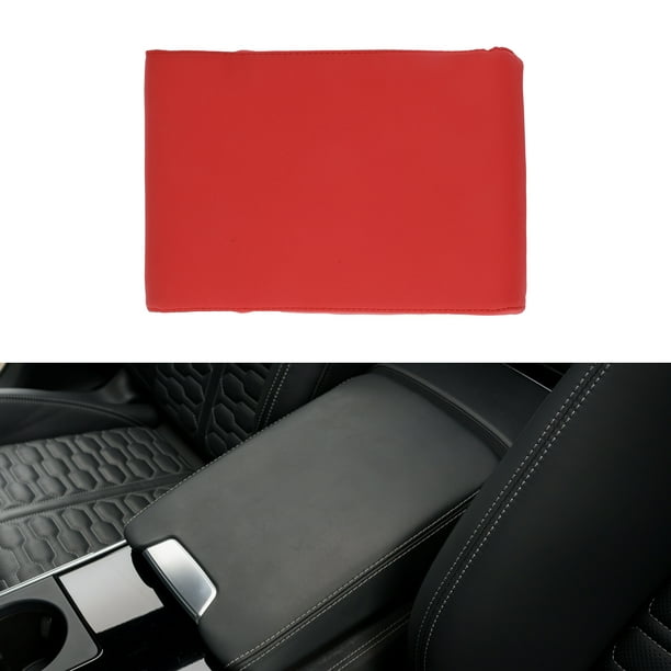 Funda de Consola Central para Auto Unique Bargains, Funda para Apoyabrazos de Auto 12.6"x7.87"x1.97" Espuma de Memoria Roja